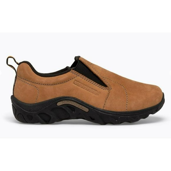 Merrell Big Kids Jungle MOC Nubuck Shoes Hiking Sneaker  Brown Nubuck Size US 7M - Picture 3 of 12